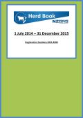 NZHCS Herd Book 2014-2015