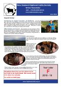 NZHCS Newsletter June 2018