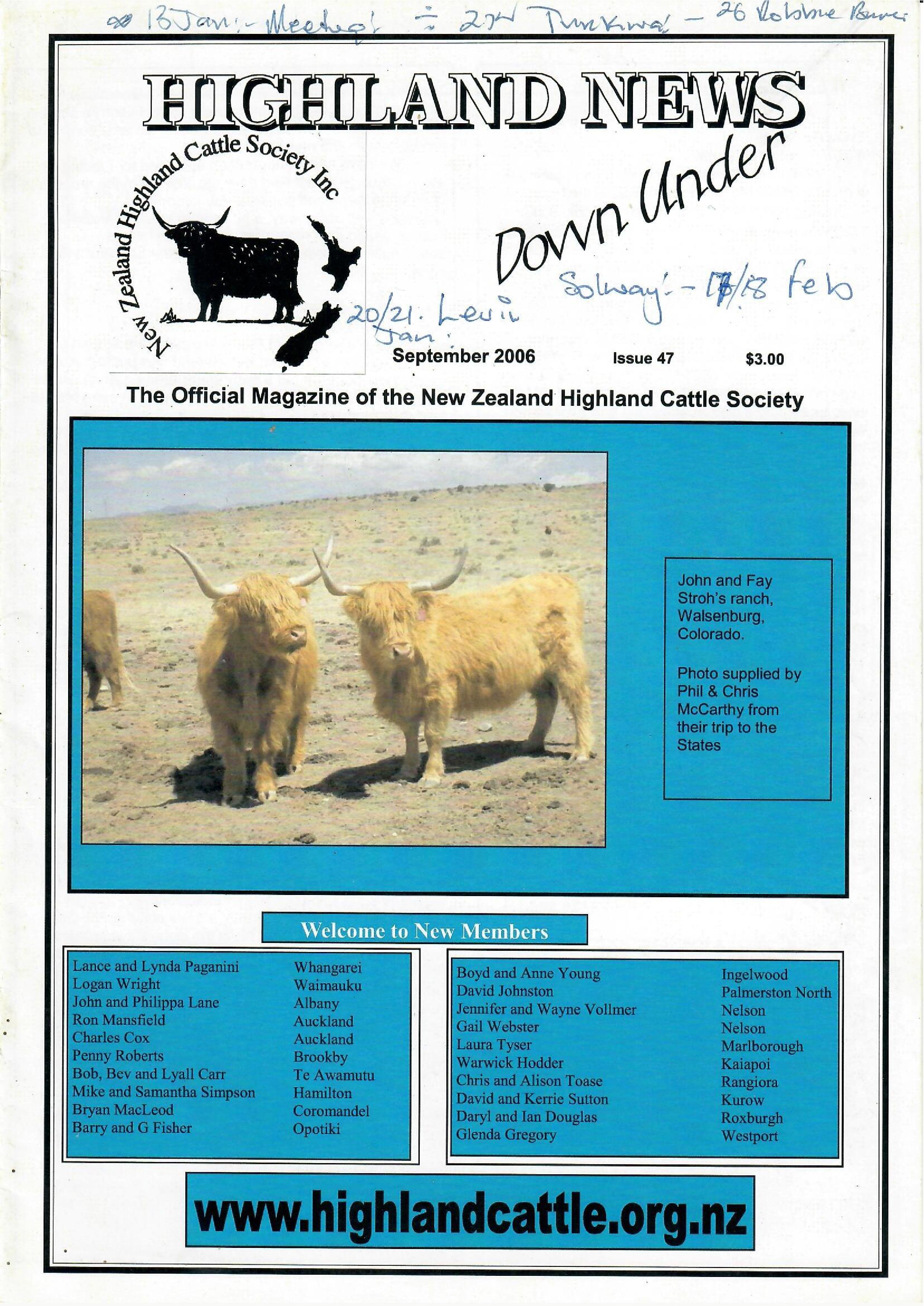 NZHCS Newsletter September 2006